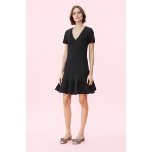 NWT REBECCA TAYLOR Stretch Texture V-Neck Dress